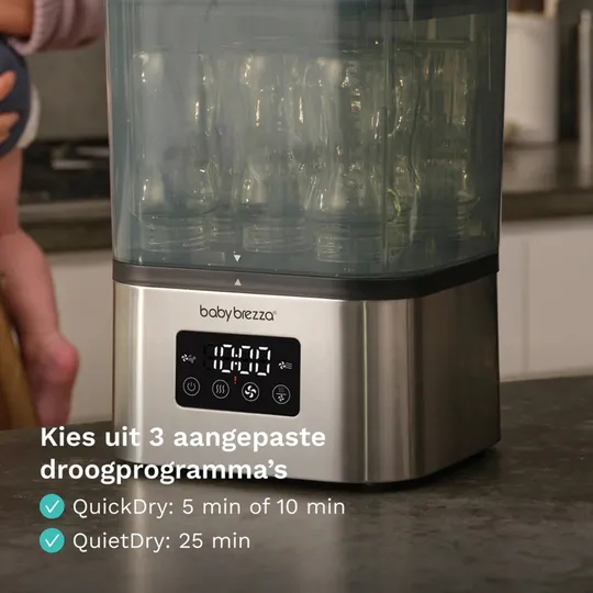 Baby Brezza Sterilisator & Droger - SuperQuick