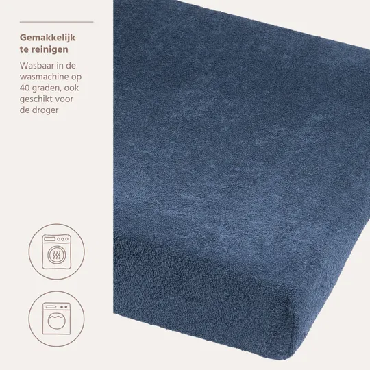 Meyco Wickelauflagenbezug - Frottee - Indigo - 50x70 cm - 1-pack
