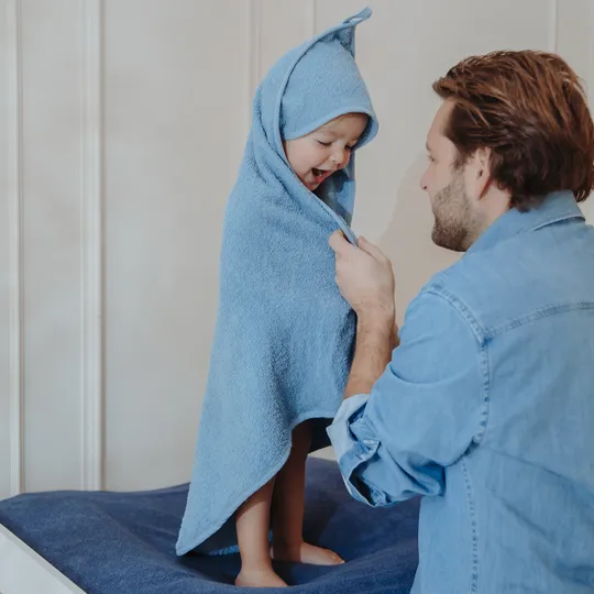 Meyco Aankleedkussenhoes - Badstof - Indigo - 75x85 cm - 2-pack