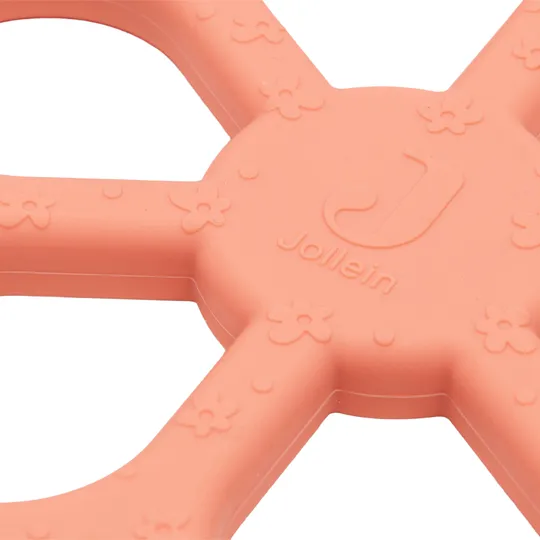 Jollein Beißring - Flower - Coral Rose