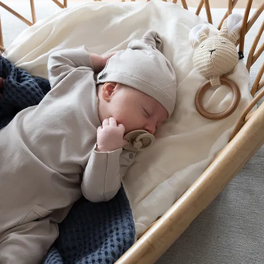 Bamboom Baby Mütze Beanie - Sand - Frühchen