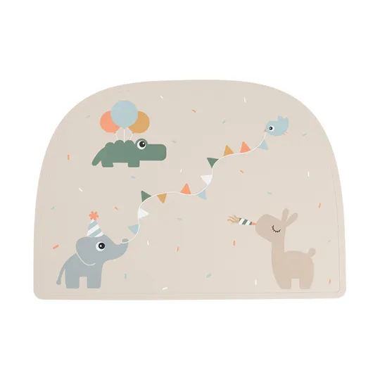 Done By Deer Celebration Siliconen Placemat - Sand