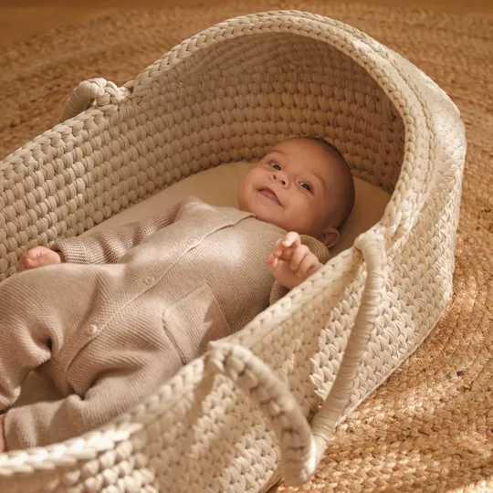 Moonboon Mozesmand met Standaard - Crocheted - Nature - Onesize