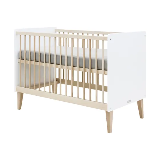 Bopita Indy Babykamer Wit / Naturel | Bed 60 x 120 cm + Commode