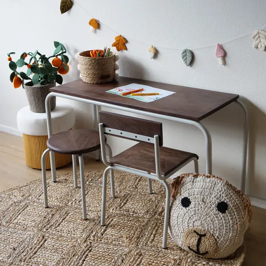 KidsDepot Spieltisch - Original - Walnuss/Beige