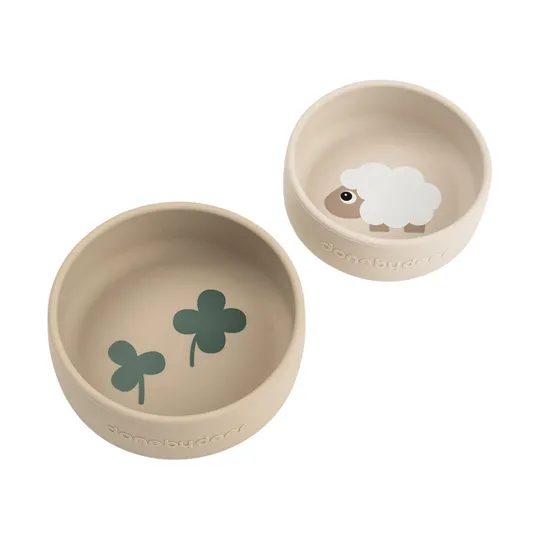 Done By Deer Sheepy Siliconen Kommenset - 2 Stuks - Sand