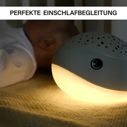 USB-Nachtlicht Sternenhimmel Willy Whale 16 cm