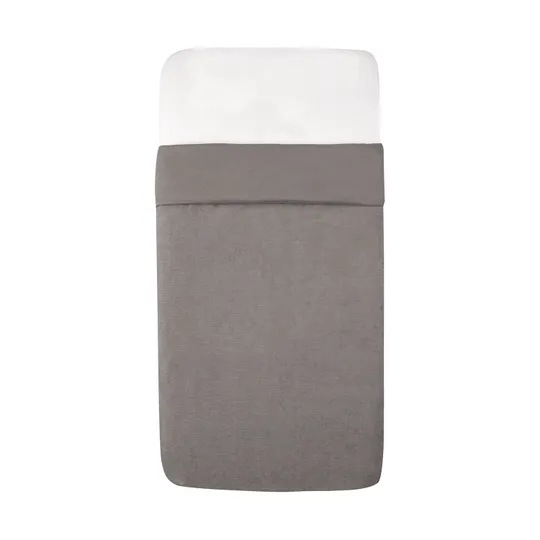 Witlof for Kids Velvet Rib Tuck-Inn Babydecke - 40 x 80 cm - Warm Grey