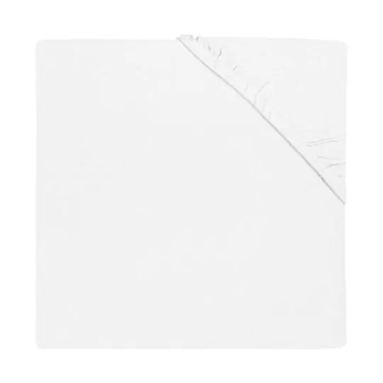 Puck Molton Spannbettlaken - White - 50x90 cm