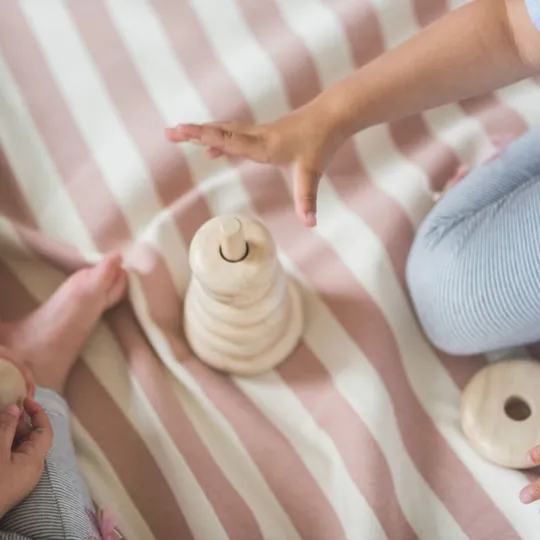 Play & Go Opbergzak Stripes Pink New