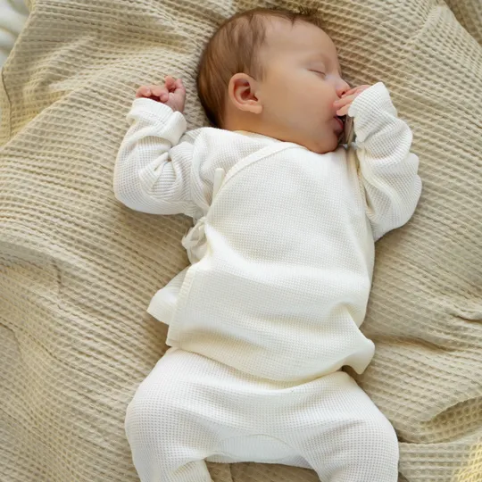 Klein Baby Wickelweste- Off White