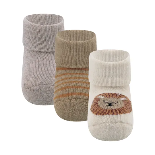 Ewers Löwe Babysocken - 3-Pack - One Size