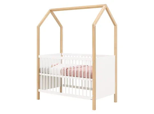 Bopita Babybett - Homy - Weiß/Natur