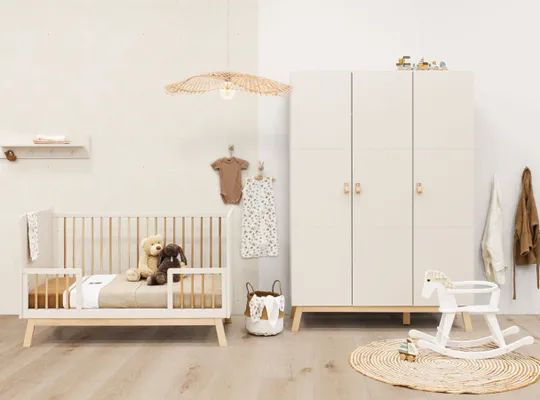 Bopita Lines 3‑Deurskast – Dune / Naturel