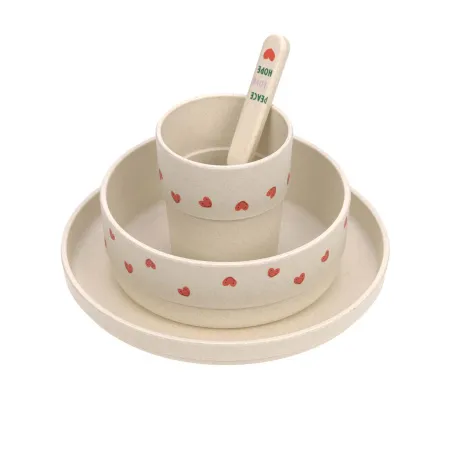 Lässig Happy Rascals Heart Eetset - Lavender