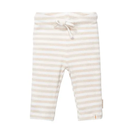 Little Dutch Stripe Hose – Sand / Weiß