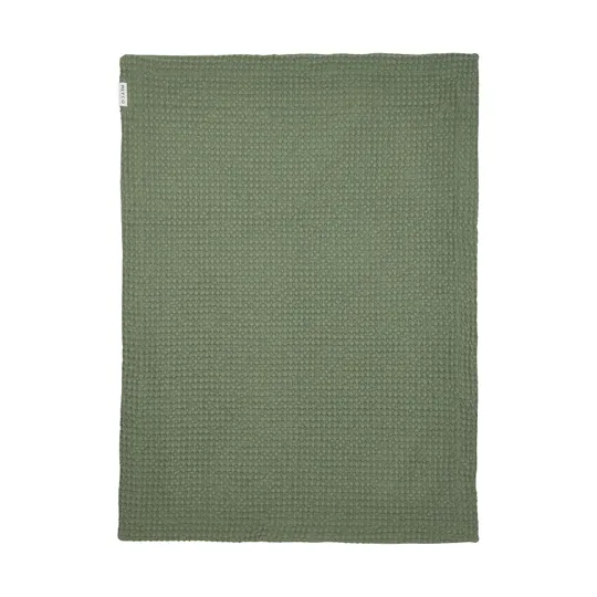 Meyco Ledikantdeken - Waffle Cotton - Olive Green - 100x150 cm