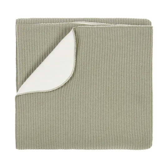 Nanami Junior Deken - Double Rib Knit - Eucalyptus 