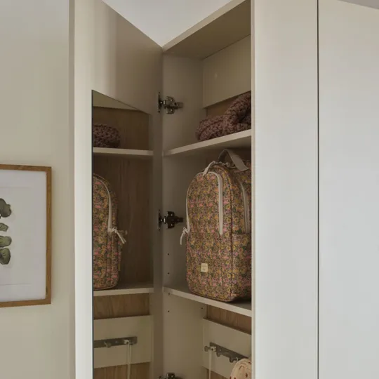 Vox Stor Kledingkast 200 x 225 cm - Comfort - Oak/Sand Beige - Oak + Side Cabinet