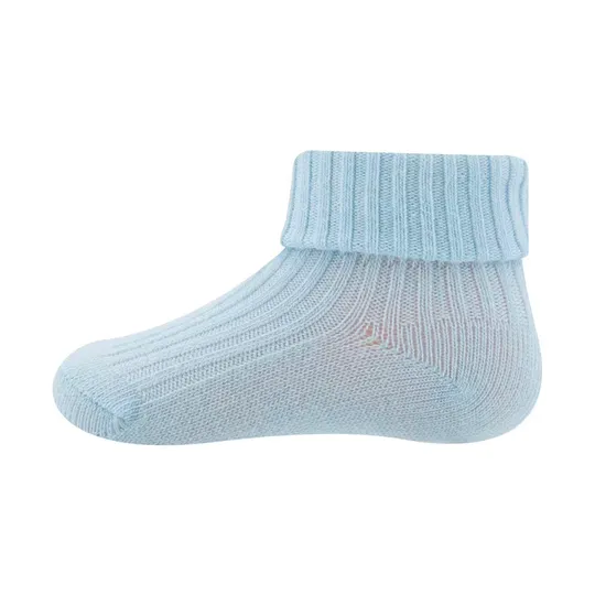 Ewers Socken - Rippsocken - Größe 19-22 - Eisblau