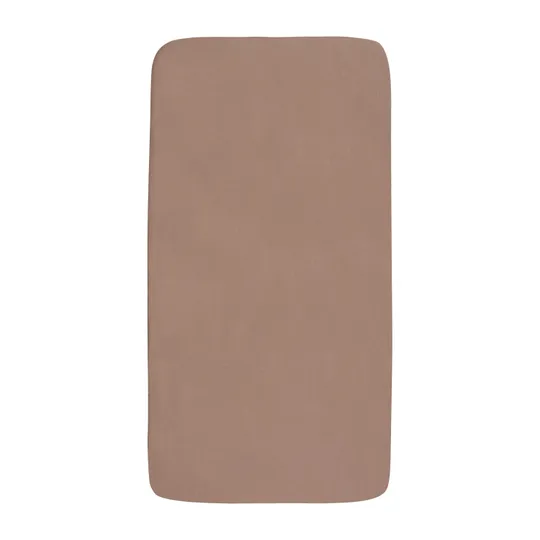 Jollein Spannbettlaken - Jersey - 2 Stück - 60×120 cm - Milky Coffee/Ivory