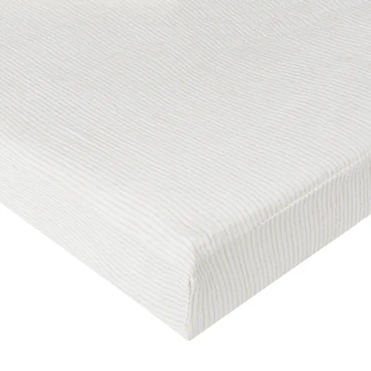 Nanami Spannbettlaken 60 x 120 cm - Off White/Stripe Beige