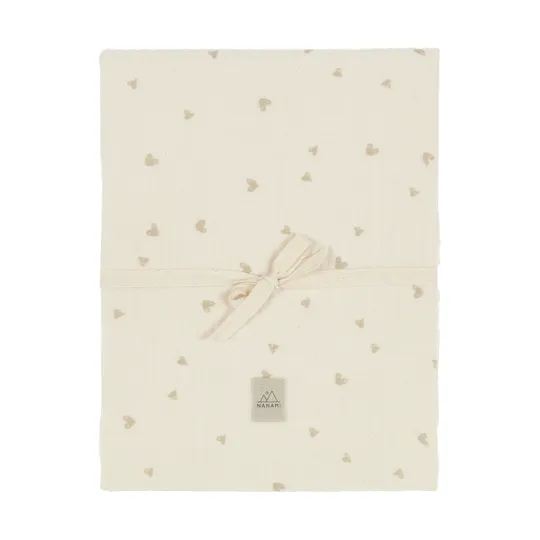 Nanami Babydecke - Herz - Natur