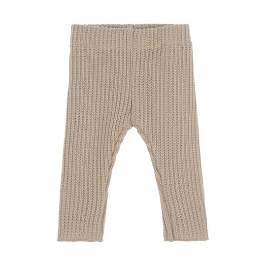 Nanami Rippstrickhose – Größe 62–68 – Beige