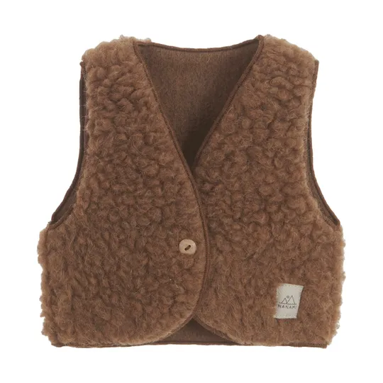 Nanami Bodywarmer – 100% Wol – Brown