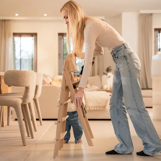 KAOS Klapp Kinderstoel - Inklapbaar - Oak
