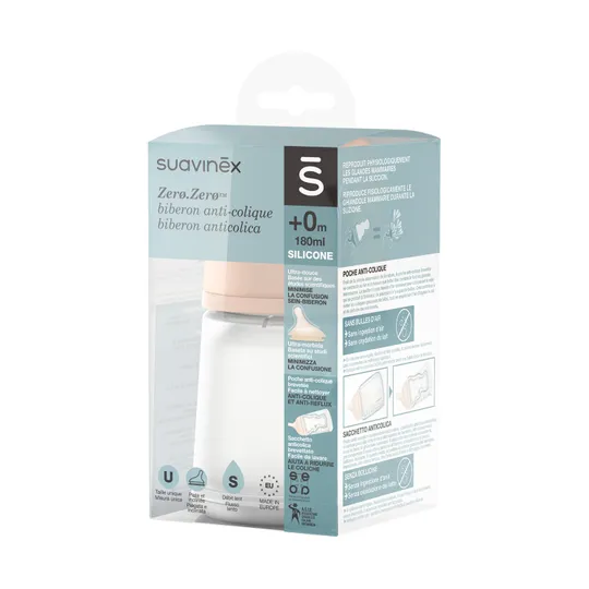 Suavinex Babyflasche - Zero Zero - Slow Flow 180ml - Fair