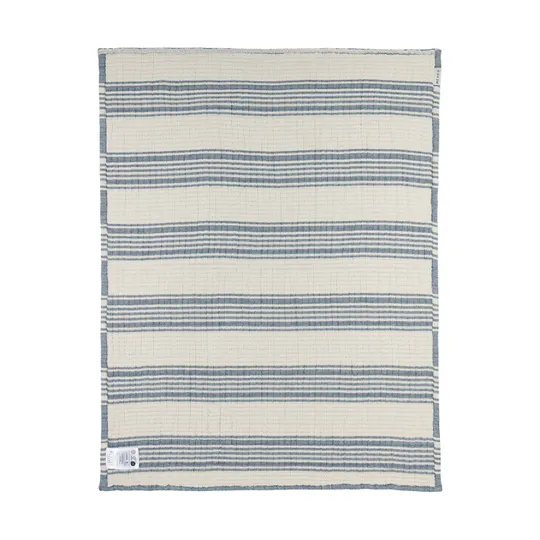 Meyco Wiegdeken - Hydrofiel Jacquard Stripe - Indigo - 75x100 cm
