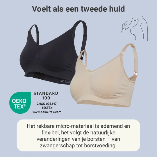 Carriwell Padded Voedingsbh Zwart