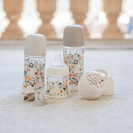 Suavinex Babyflasche - SX Pro - Wonderland - Slow Flow - 150ml - Rosa