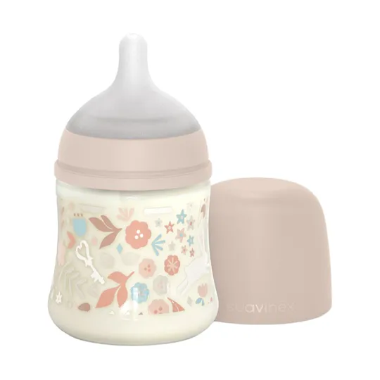 Suavinex Babyflasche - SX Pro - Wonderland - Slow Flow - 150ml - Rosa