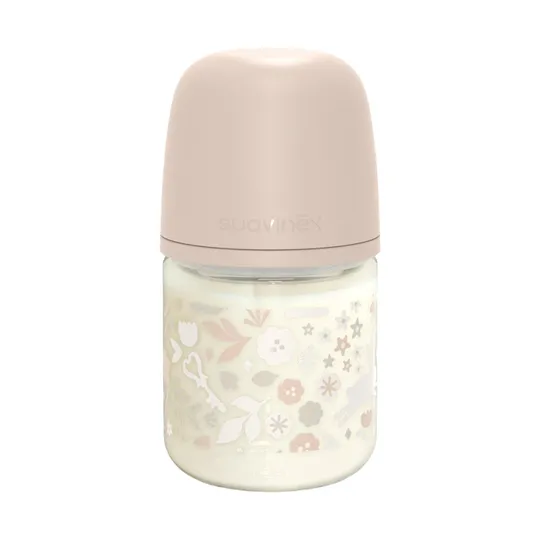 Suavinex Wonderland SX Pro Fles Glas - Slow Flow - 120ml - Roze