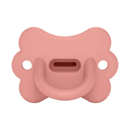 Suavinex Schnuller Schmetterling - Colour Essence SX Pro - 6‑18 Monate - Silikon - Rosa