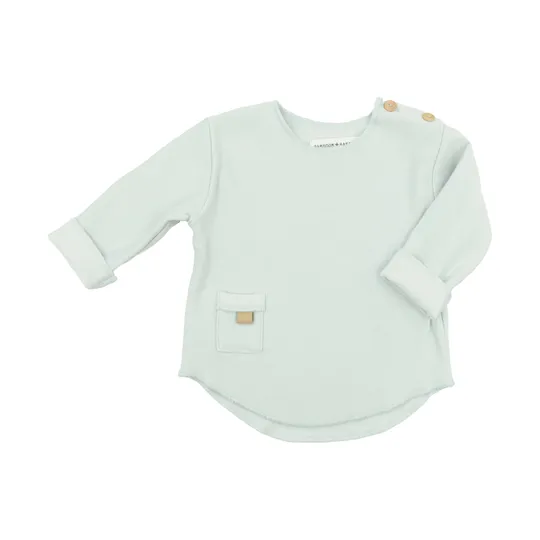 Bamboom Langarmshirt – 3 Monate – Warm White