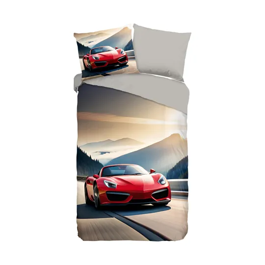 Muller Textiel Kinderbettbezug – Cabrio – 140 x 220 cm – Multi