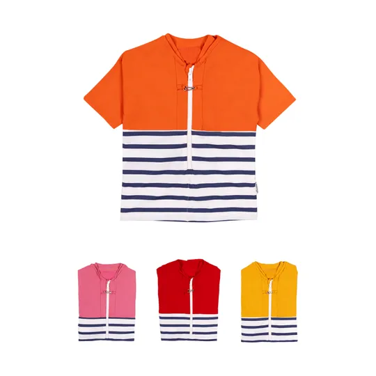 Floatee Anti-Verdrinking T-shirt Korte Mouwen - Oranje