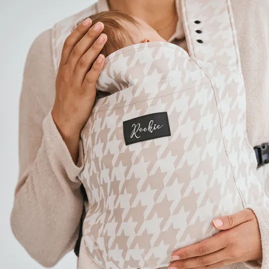 Rookie X HT Premium Babytrage - Houndstooth Beige