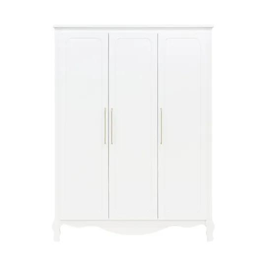 Bopita Elena Tienerkamer - Wit | Bed 120x200 + Nachtkastje + Bureau + 3-Deurs kast