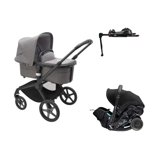 Bugaboo Fox 5 Kinderwagen 2-in-1 | Doona X Autositz | Doona X Isofix Base
