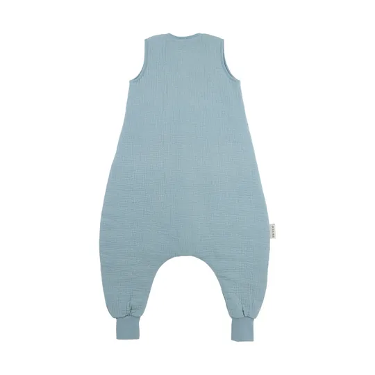 Meyco Slaapzak Jumper Gevoerd Pre-Washed - 104 cm - Hydrofiel - Jeans Blue 