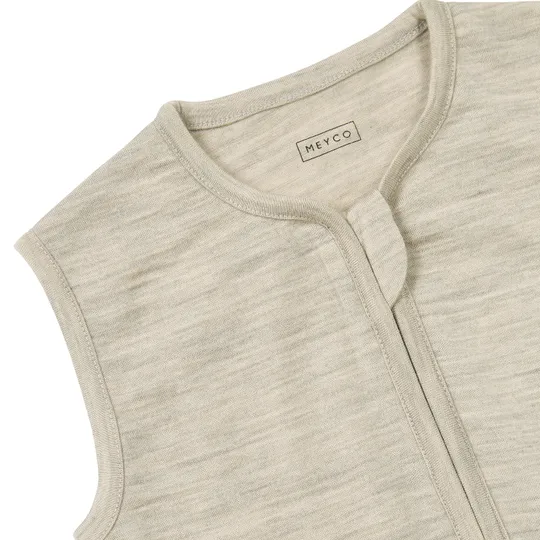 Meyco Schlafsack Jumper - Studio - 104 cm - Merinowolle - Sand Melange