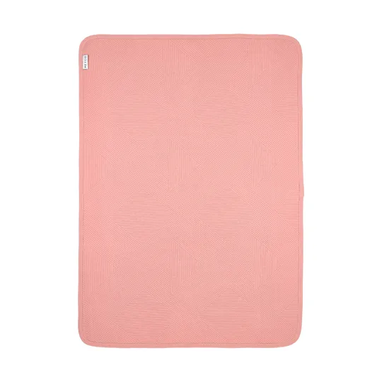 Meyco Gebreide Jacquard Flannel Deken - 100x150 cm - Pure Rose