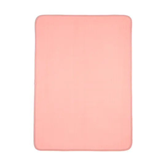 Meyco Gebreide Jacquard Flannel Deken - 100x150 cm - Pure Rose