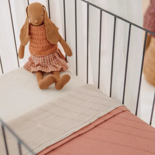 Meyco Gebreide Jacquard Flannel Deken - 100x150 cm - Pure Rose