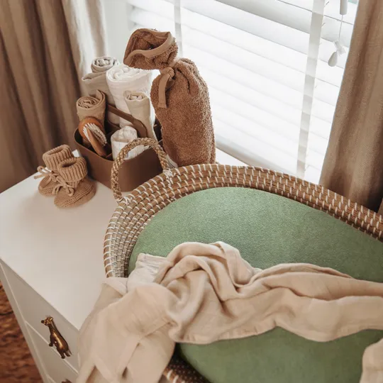 Meyco Wickelunterlagenbezug Uni - Olive Green