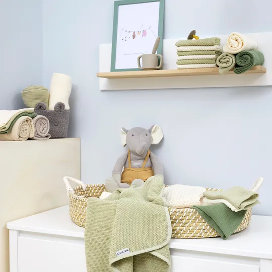 Meyco Baby Popcorn Badecape - 75 x 75 cm 